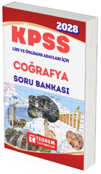  Teorem Yayınları 2028 KPSS Lise Önlisans Coğrafya Soru Bankası