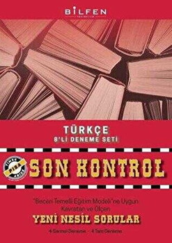  Bilfen Yayıncılık 8. Sınıf Türkçe Son Kontrol 8 li Deneme Seti