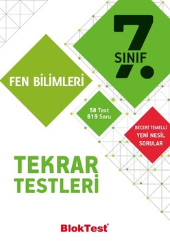  Bloktest Yayınları 7. Sınıf Fen Bilimleri Tekrar Testleri