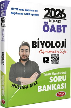 Data Yayınları 2026 MEB AGS ÖABT Biyoloji Öğretmenliği Tamamı Video Çözümlü Soru Bankası