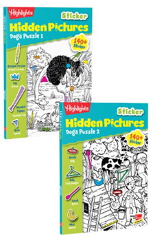  Dikkat Atölyesi Yayınları Sticker Hidden Pictures Doğa Puzzle 2 li Set