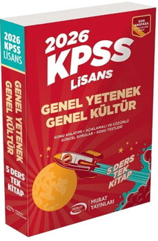  Murat Yayınları 2026 KPSS Lisans Genel Yetenek Genel Kültür Konu Anlatımlı