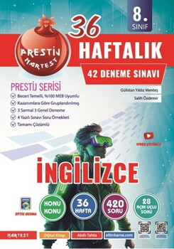  Nartest Yayınları 8. Sınıf Haftalık İngilizce Denemeleri