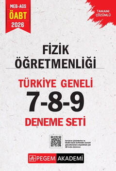  Pegem Yayınları 2026 MEB AGS ÖABT Fizik Öğretmenliği Türkiye Geneli 7-8-9 Deneme Seti
