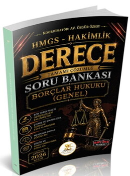  Savaş Yayınları 2026 HUKAL HMGS Hakimlik Derece Borçlar Hukuku Genel Hükümler Soru Bankası