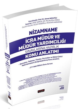  Savaş Yayınları Nizamname İcra Müdür ve Müdür Yardımcılığı Sınavlarına Hazırlık Konu Anlatımı