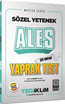  Yediiklim  Ales Sözel Yetenek Çek Kopart Yaprak Test