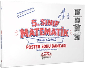 Editör Yayınları 5. Sınıf Matematik Poster Soru Bankası