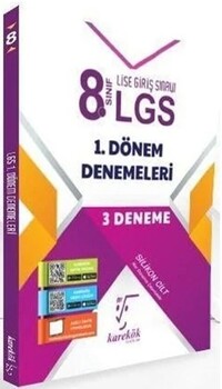  Karekök Yayınları 8. Sınıf LGS Tüm Dersler 1. Dönem 3 Deneme