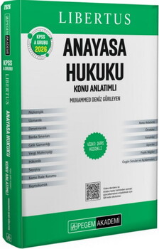  Pegem Yayınları 2026 KPSS A Grubu Libertus Anayasa Hukuku Konu Anlatımlı