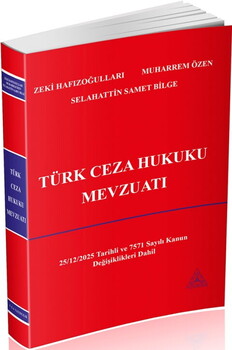  Savaş Yayınları Türk Ceza Hukuku Mevzuatı
