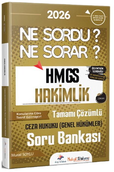  Dizgi Kitap 2026 Hukuk Atölyesi HMGS Hakimlik Ceza Hukuku Genel Hükümler Ne Sordu Ne Sorar Soru Bankası