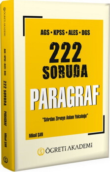  Öğreti Akademi AGS KPSS ALES DGS 222 Soruda Paragraf