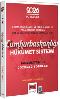  Yargı Yayınları 2026 Cumhurbaşkanlığı Hükümet Sistemi Çözümlü Sorular