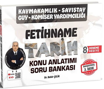  Bekir Çelik Kaymakamlık FETİHNAME Tarih Konu Anlatımlı Soru Bankası