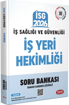  Data Yayınları 2026 İSG İş Sağlığı Güvenliği İş Yeri Hekimliği Tamamı Karekod Çözümlü Soru Bankası