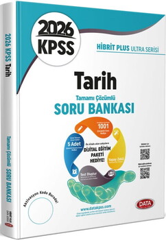  Data Yayınları 2026 KPSS Tarih Hibrit Plus Ultra Serisi Soru Bankası