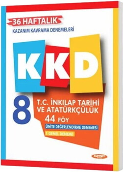  Kurmay ELT 8. Sınıf T.C. İnkılap Tarihi ve Atatürkçülük KKD Haftalık Kazanım Kavrama Denemeleri