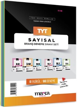  Marka Yayınları TYT Sayısal Branş Deneme Sınavı Seti 6 Fasikül 66 Deneme