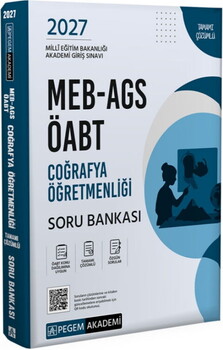  Pegem Yayınları 2027 MEB AGS ÖABT Coğrafya Öğretmenliği Soru Bankası