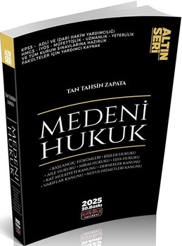  Savaş Yayınları Medeni Hukuk Konu Anlatımı
