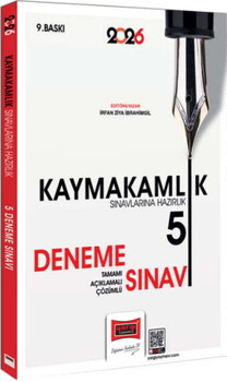  Yargı Yayınları 2026 Kaymakamlık Sınavlarına Hazırlık 5 Deneme Sınavı