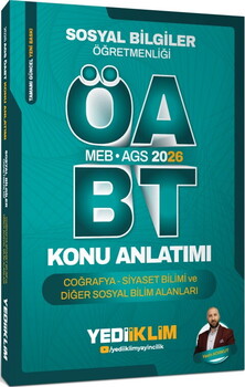 Yediiklim 2026 MEB AGS ÖABT Sosyal Bilgiler Öğretmenliği Coğrafya Siyaset Bilimi ve Diğer Sosyal Bilim Alanları Konu Anlatımı