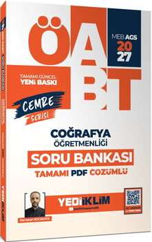 Yediiklim 2027 MEB AGS ÖABT Cemre Serisi Coğrafya Öğretmenliği Tamamı Çözümlü Soru Bankası
