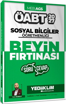 Yediiklim 2027 MEB AGS ÖABT Sosyal Bilgiler Öğretmenliği Beyin Fırtınası Soru Cevap