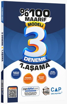 Çap Yayınları 1. Aşama Maarif Model Ders Platosu 3 Deneme