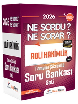  Dizgi Kitap 2026 Hukuk Atölyesi Adli Hakimlik Ne Sordu Ne Sorar Tamamı Çözümlü Soru Bankası Seti