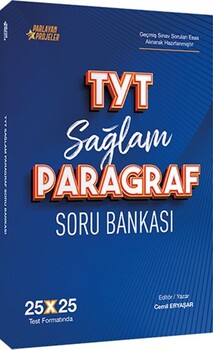  Parlayan Projeler TYT Sağlam Paragraf Soru Bankası 25 x 25 Deneme Formatında