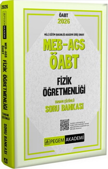  Pegem Yayınları 2026 MEB AGS ÖABT Fizik Öğretmenliği Tamamı Çözümlü Soru Bankası