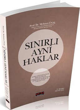  Savaş Yayınları Sınırlı Ayni Haklar