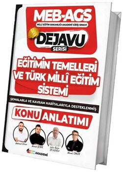  TKM Akademi MEB AGS Eğitimin Temelleri ve Türk Milli Eğitim Sistemi DEJAVU Konu Anlatımı