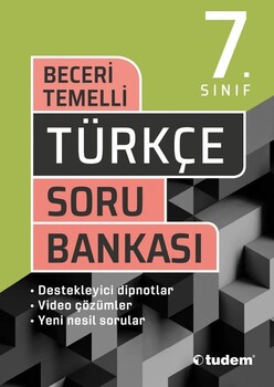  Tudem Yayınları 7. Sınıf Türkçe Beceri Temelli Soru Bankası