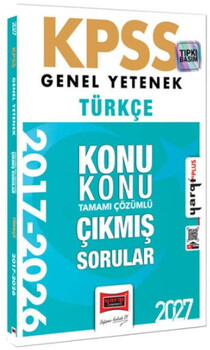 Yargı Yayınları 2027 KPSS Genel Yetenek Türkçe Konu Konu Tamamı Çözümlü 10 Yıl Çıkmış Sorular