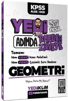  Yediiklim  2025 KPSS ALES DGS 7 Yedi Adımda Geometri Konu Anlatımlı Soru Bankası
