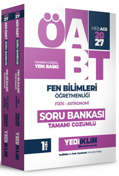 Yediiklim Yayınları 2027 MEB AGS ÖABT Fen Bilimleri Öğretmenliği Tamamı Çözümlü Soru Bankası 2 Cilt
