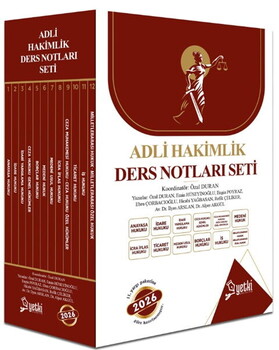  Yetki Yayınları 2026 ÇSA Adli Hakimlik Ders Notu Seti