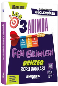 Ankara Yayıncılık 8. Sınıf LGS Fen Bilimleri Güçlendiren 3 Adımda Benzer Soru Bankası