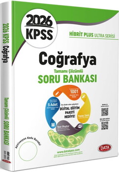  Data Yayınları 2026 KPSS Coğrafya Hibrit Plus Ultra Serisi Soru Bankası