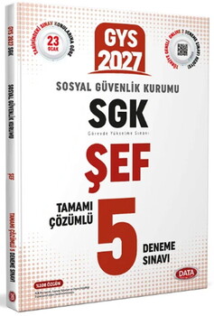 Data Yayınları 2027 GYS SGK Şef 5 Deneme