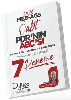 Dijika Yayınları 2025 MEB AGS ÖABT PDR nin ABC si Tamamı Çözümlü 7 Deneme Sınavı