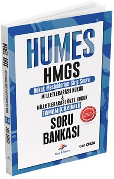  Dizgi Kitap Humes HMGS Milletlerarası Hukuk Milletlerarası Özel Hukuk Tamamı Çözümlü Soru Bankası