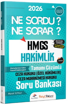  Dizgi Kitap 2026 Hukuk Atölyesi HMGS Hakimlik Ceza Hukuku Özel Hükümler Ceza Muhakemesi Hukuku Ne Sordu Ne Sorar Soru Bankası