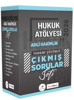  Dizgi Kitap 2026 Hukuk Atölyesi Adli Hakimlik Tamamı Çözümlü Orijinal Çıkmış Sorular Seti