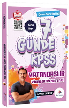 Dizgi Kitap 2026 KPSS 7 Günde Vatandaşlık Çıkmış Soru Analizli Video Ders Notları