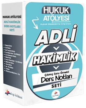  Dizgi Kitap Hukuk Atölyesi Adli Hakimlik Çıkmış Soru Örnekli Ders Notları Seti