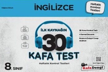  Kafa Dengi Yayınları 8. Sınıf İngilizce İlk Kaynağın 30 Kafa Test
